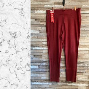 Maze Collection Maroon Ponte Leggings NWT Size 3X
